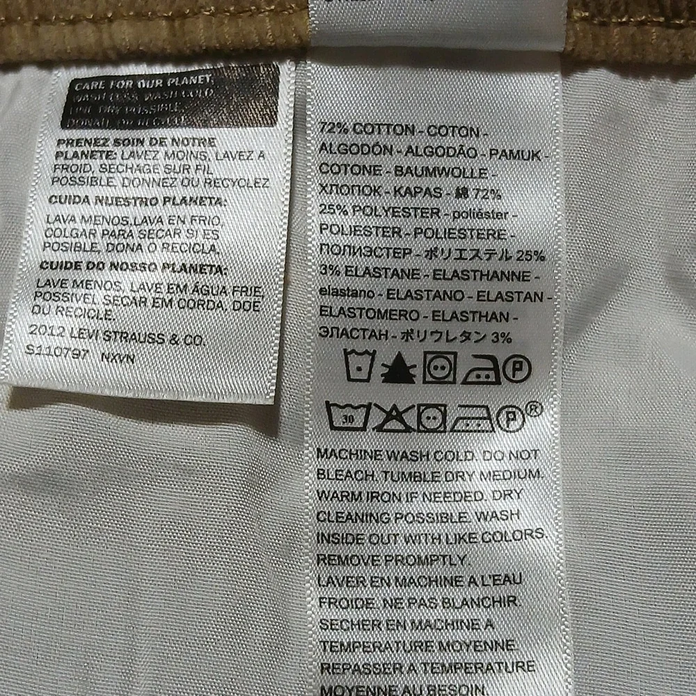 Dockers Mens Jean Cut Straight Fit All Seasons Tech Corduroy Pants 38x30‎